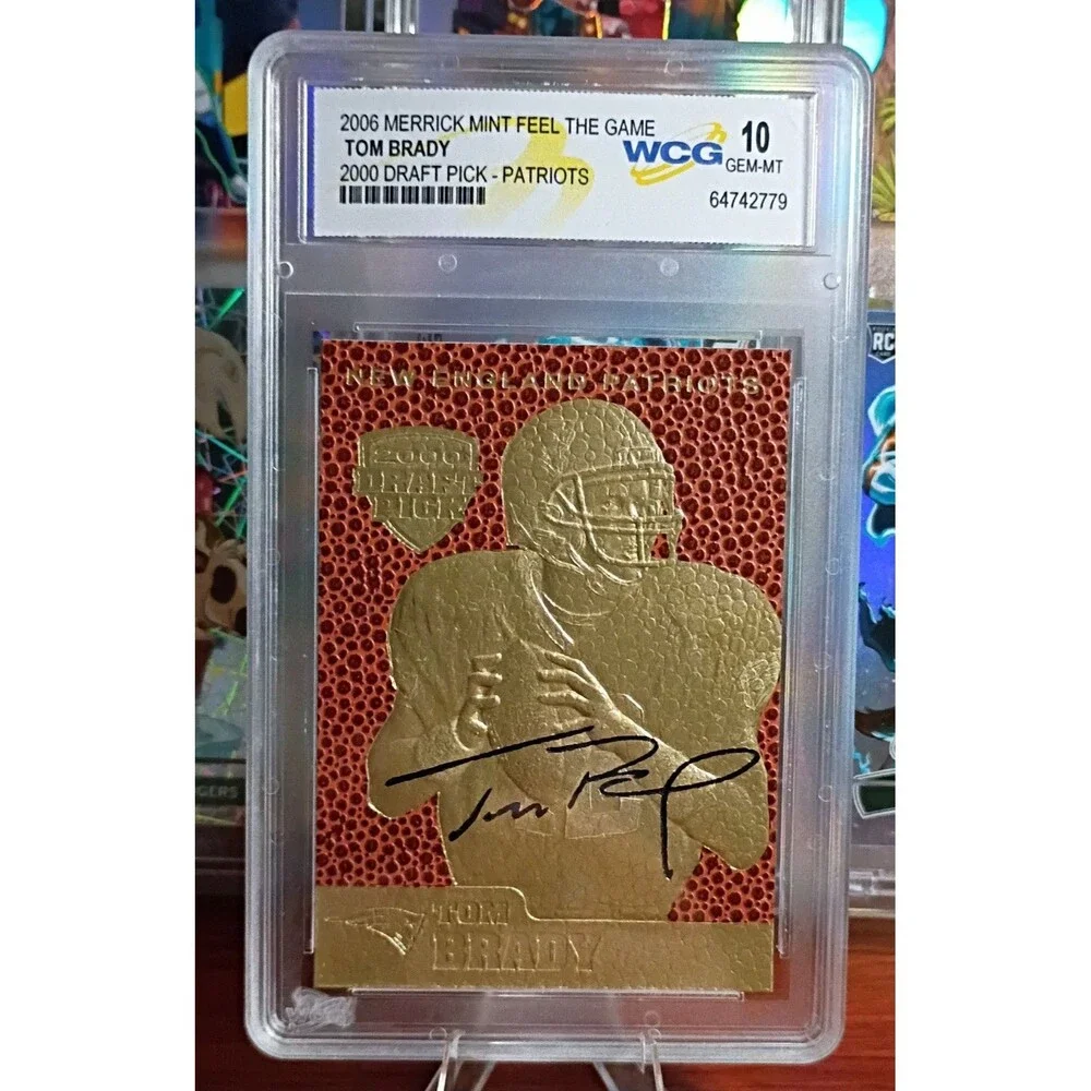 2006 Merrick Mint Feel the Game Gold - Tom Brady Gold Back GOAT Invest